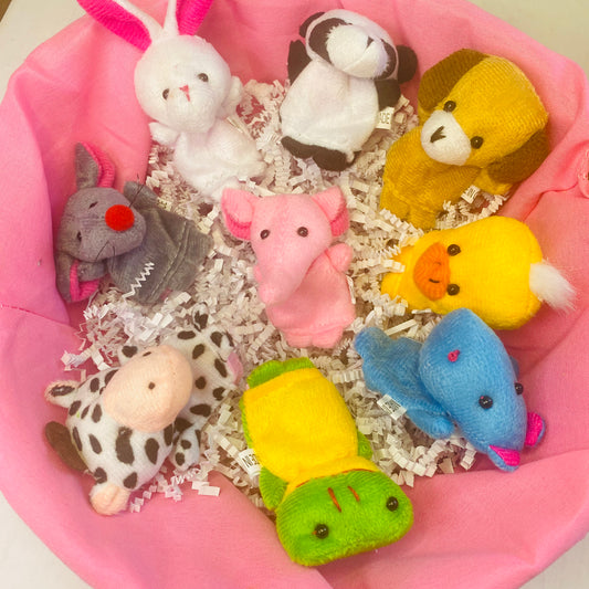 Adorable animal finger puppets for story telling fun! Pretend play toys for kids ages 3-5 years old. Educational toys to build your child's imagination and creativity. Fun Learn Grow Co.