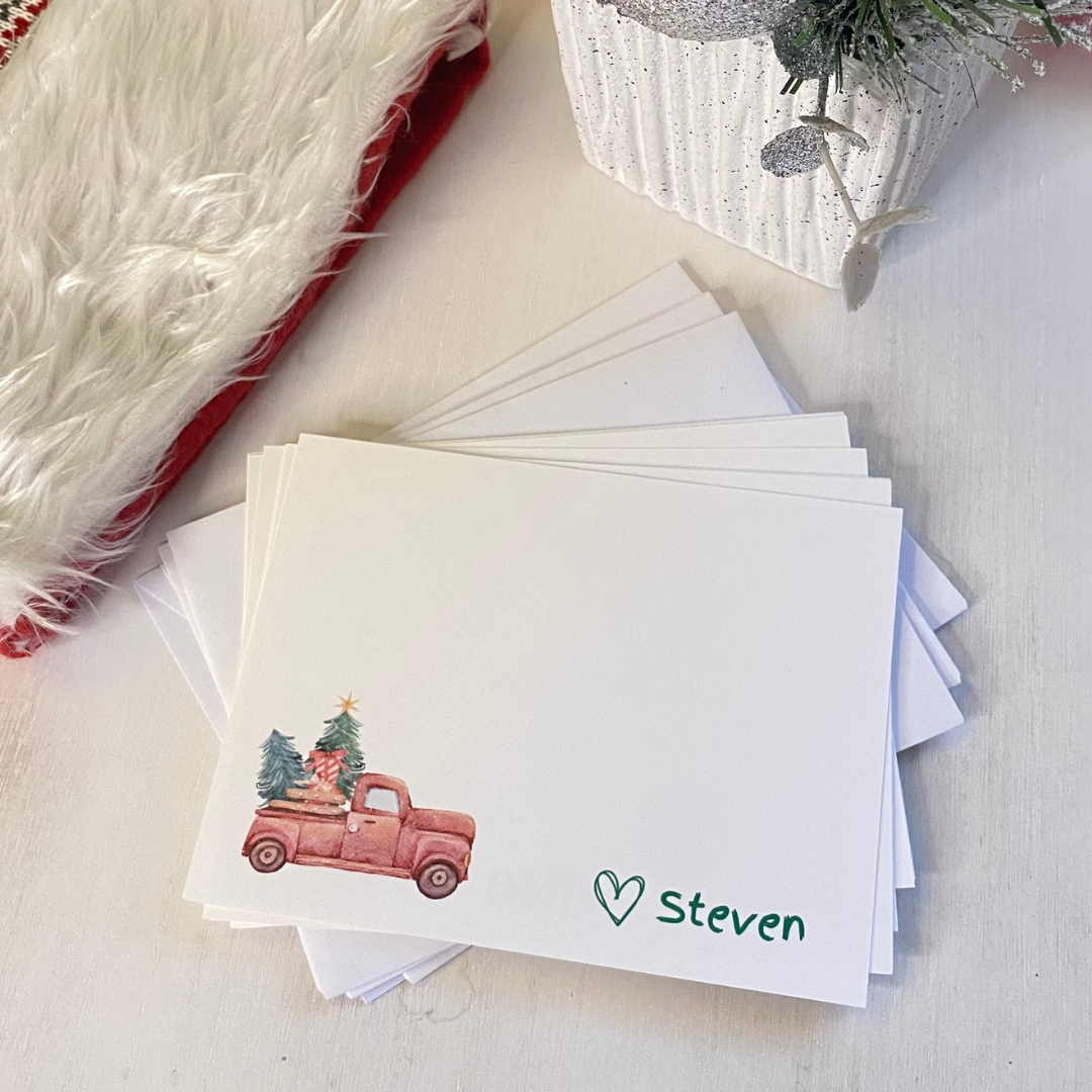 gift for 9 year old girl, cute gifts for kids, personalized notecards for kids, gifts from grandparents, best grandchildren gifts