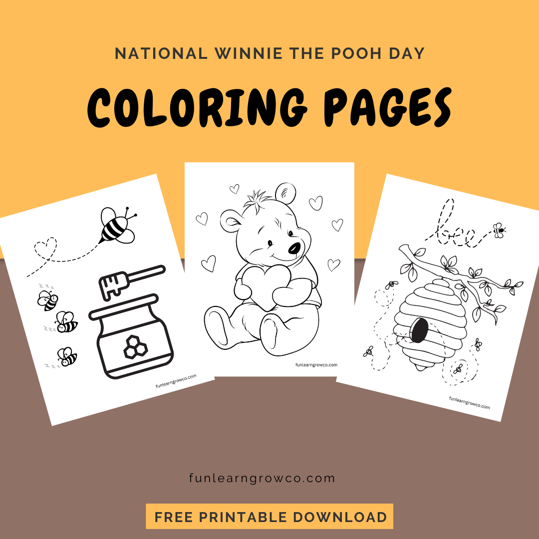 Winnie The Pooh Coloring Pages Fun Learn Grow Co.
