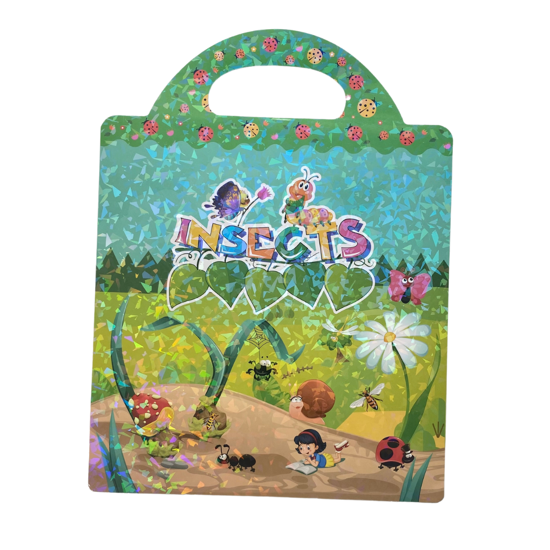 30% OFF! Usually $9.99! Tri-Fold Reusable Sticker Book | Dinosaur | Insects | Farm | Vehicles | Ocean Animals Fun Learn Grow Co.