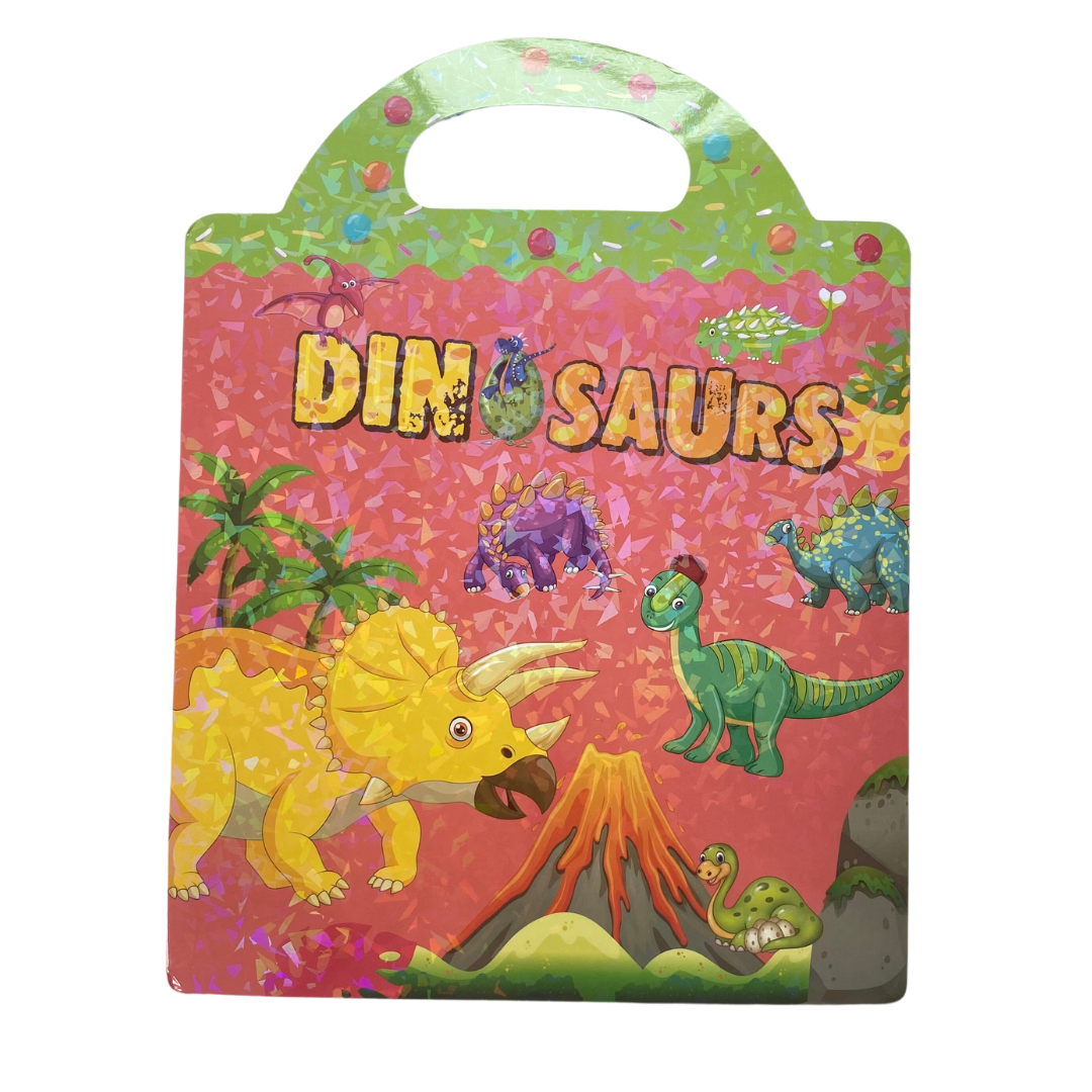 30% OFF! Usually $9.99! Tri-Fold Reusable Sticker Book | Dinosaur | Insects | Farm | Vehicles | Ocean Animals Fun Learn Grow Co.