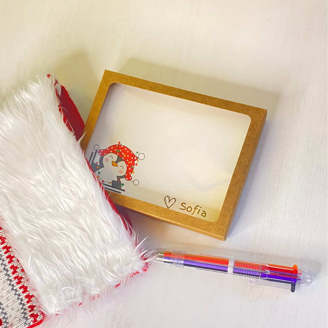 stocking stuffers for girls, stocking stuffers for boys, personalized gifts for kids, personalized notecards for kids