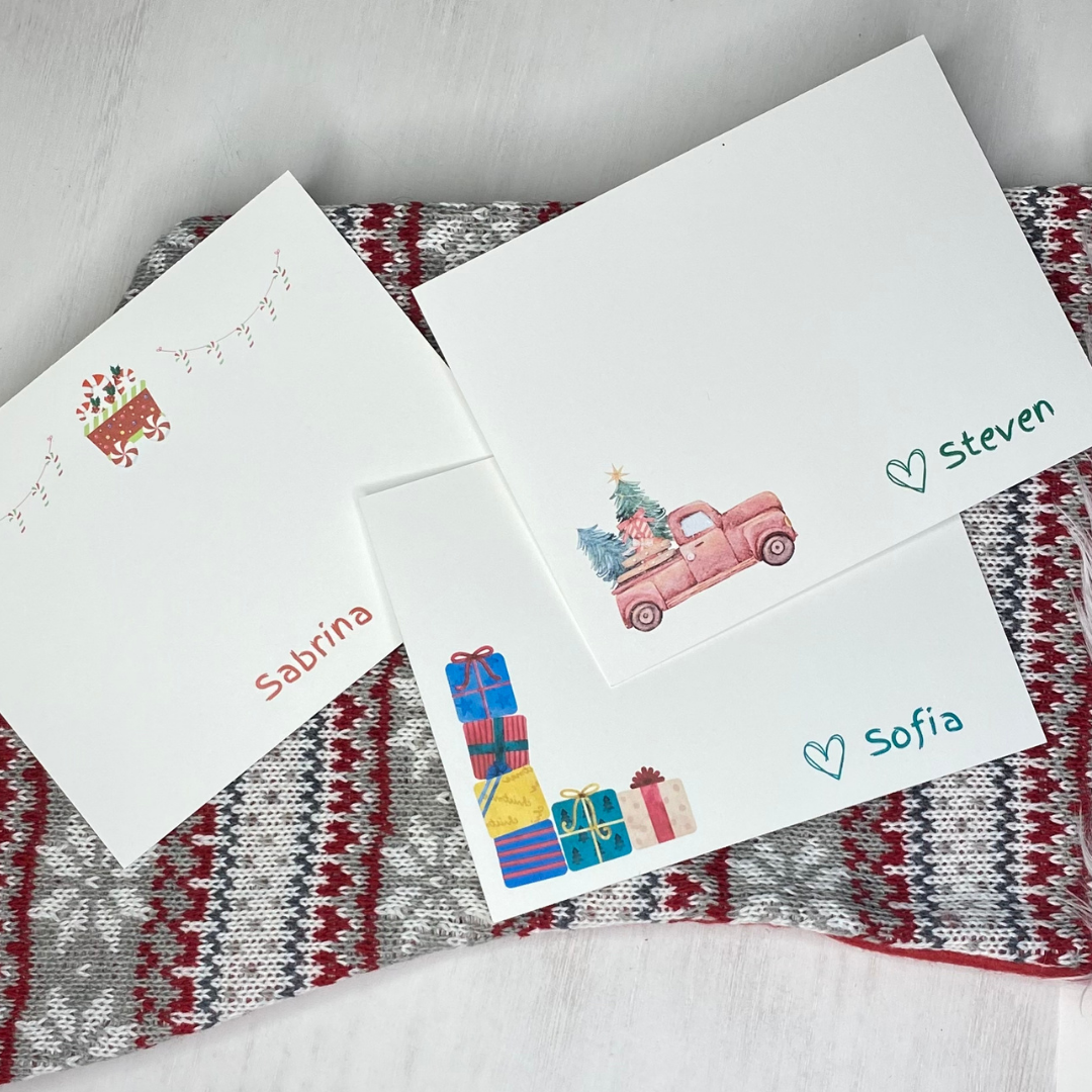 personalized gifts for kids, adorable notecards for kids, best stocking stuffers for kids, unique kids gifts Fun Learn Grow Co.