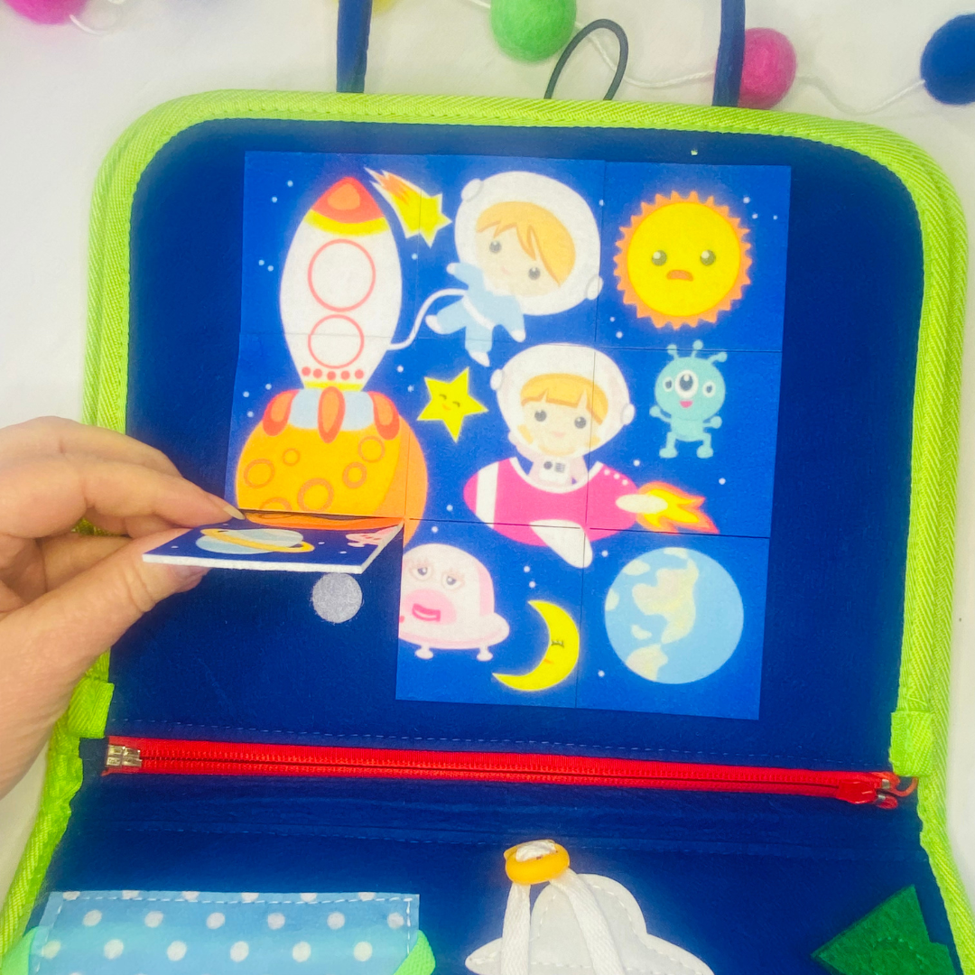 Toddler Sensory Busy Book | Dinosaur Fun Learn Grow Co.