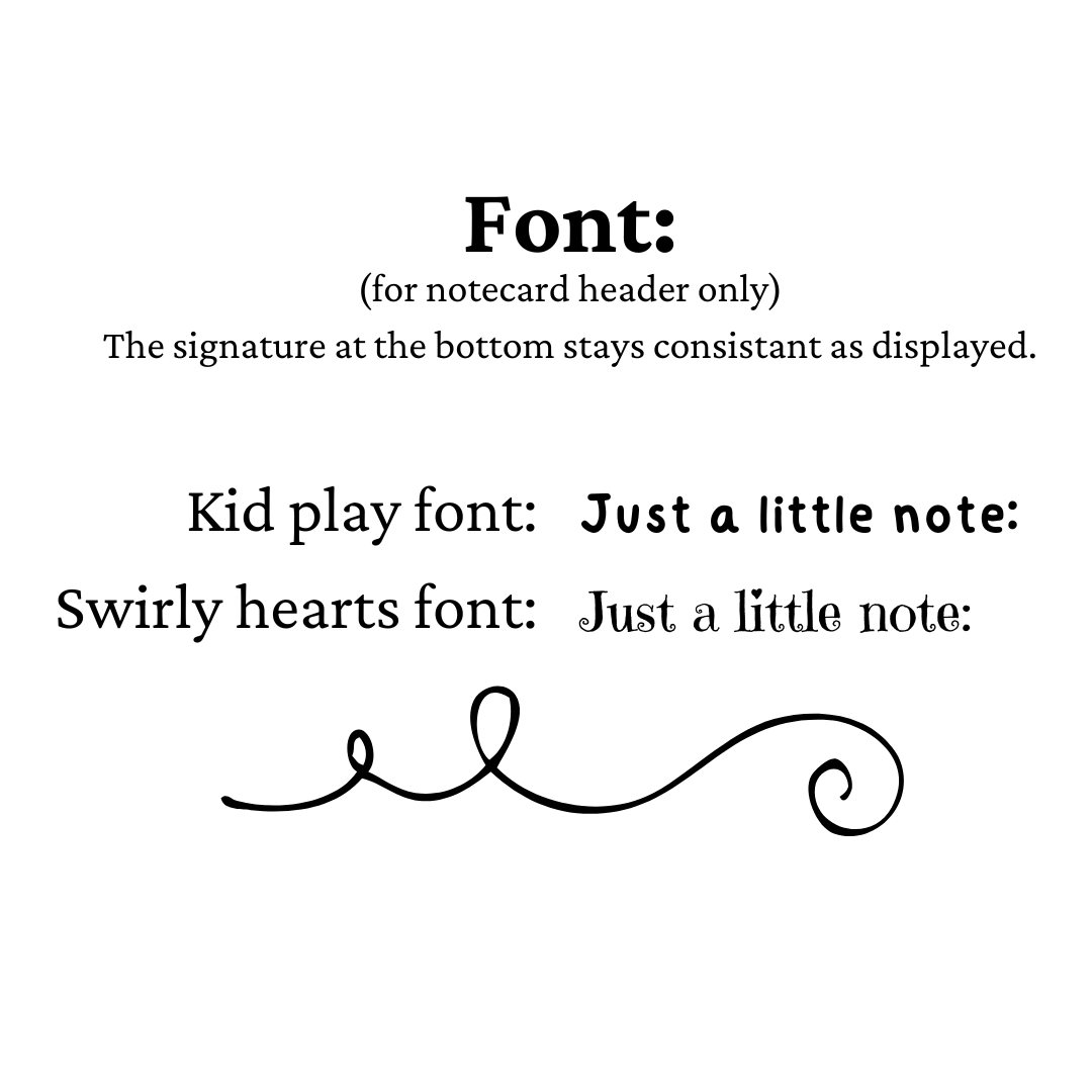 Just a Little Note Personalized Kids Notecards Set Fun Learn Grow Co.
