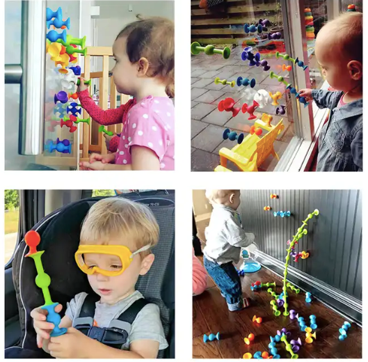 vertical play for kids, great for occupational therapy and traveling toy! Fun Learn Grow Co.