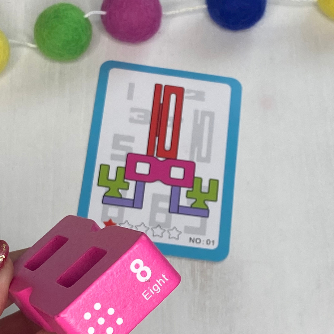 Wooden Numbers Building Blocks Game - Fun Learn Grow Co.