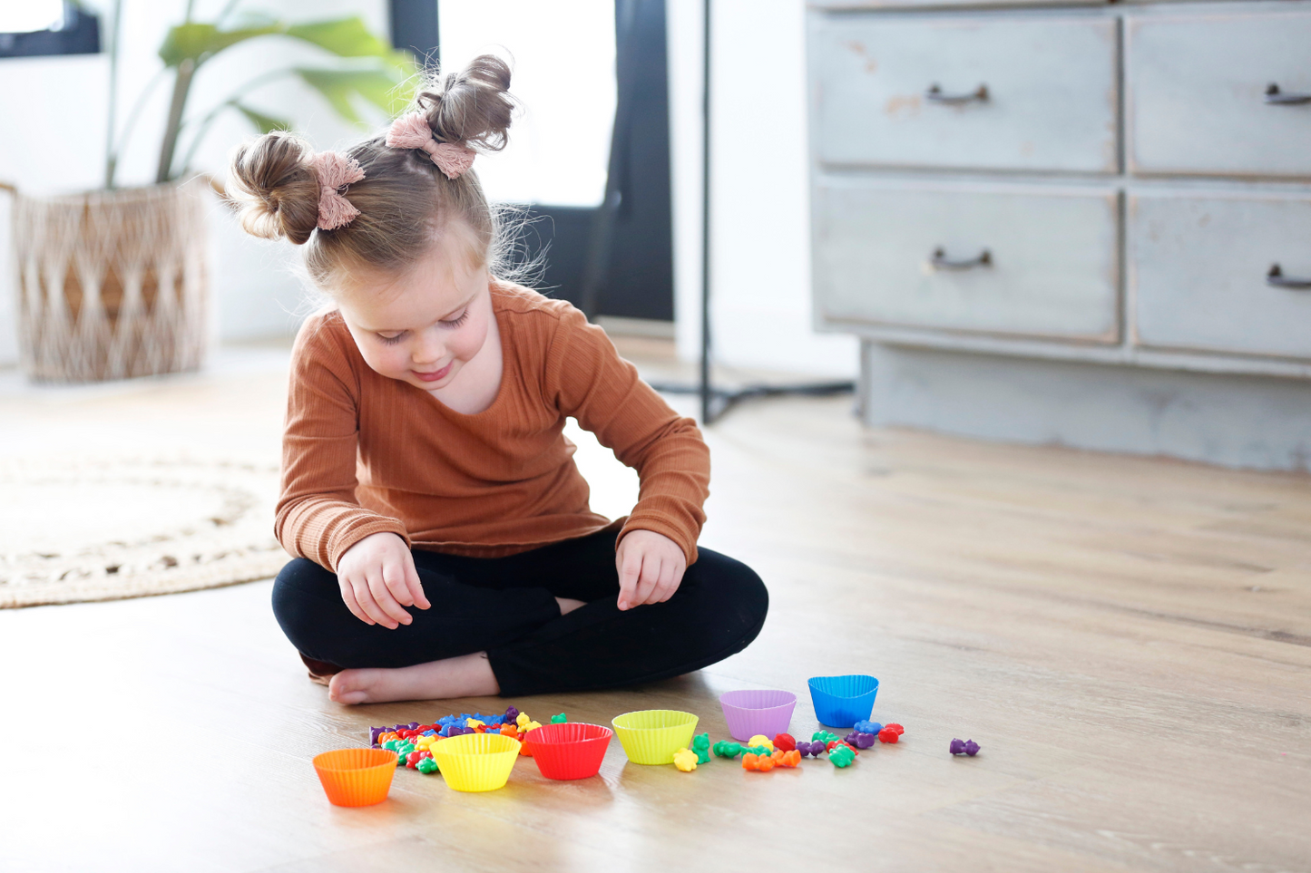 color sorting and math fun with rainbow counting bears Fun Learn Grow Co.