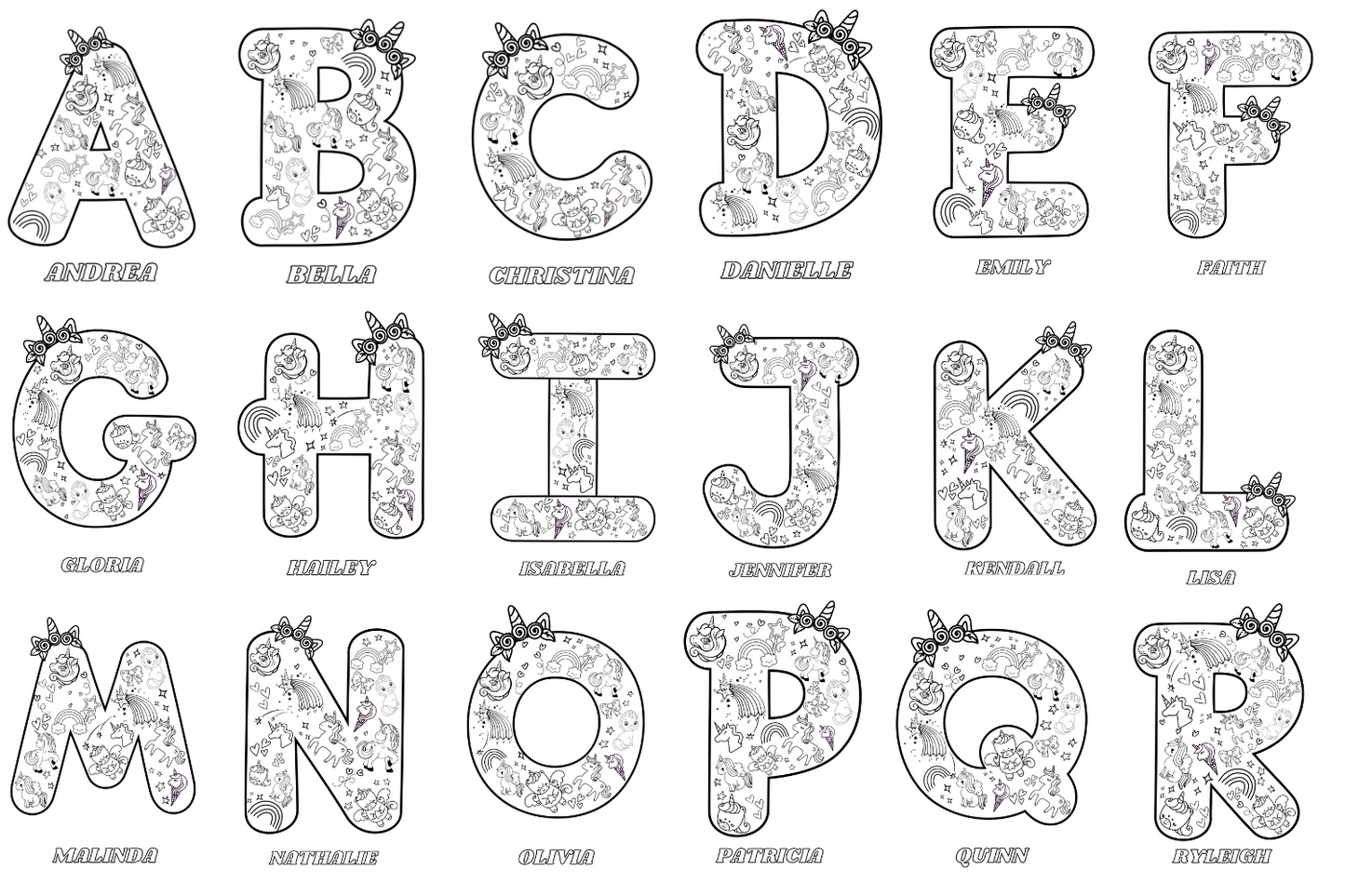 Personalized Large Dinosaur or Unicorn Coloring Poster Fun Learn Grow Co.