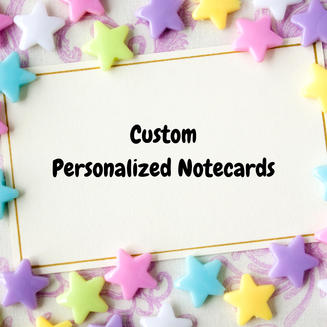 Custom Note Card Examples Custom Made Notecards – Fun Learn Grow Co.
