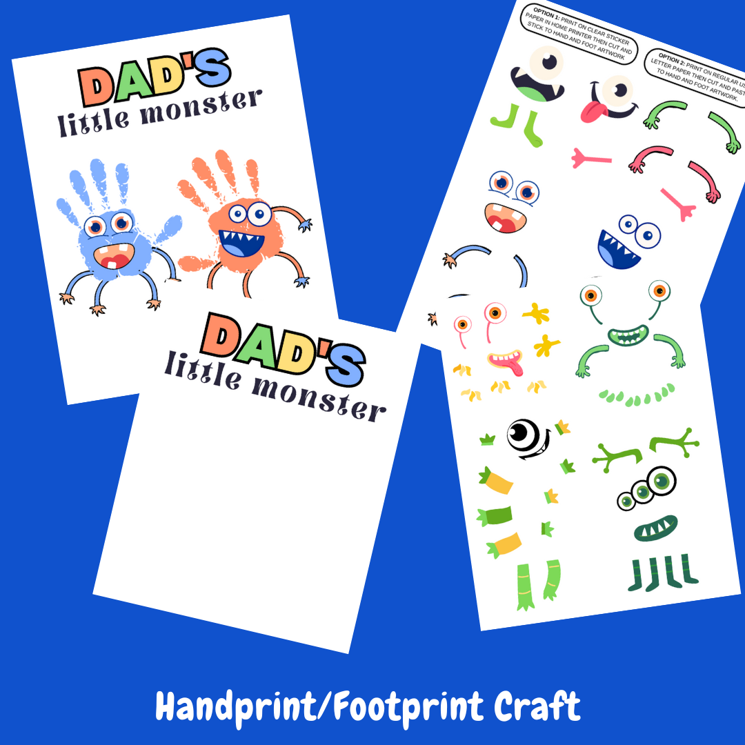 Father's Day Handprint Craft Fun Learn Grow Co.