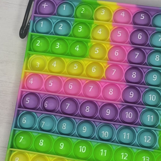 Sensory toy for learning math  addition and multiplication. Great hands-on learning for elementary age kids! Fun Learn Grow Co.