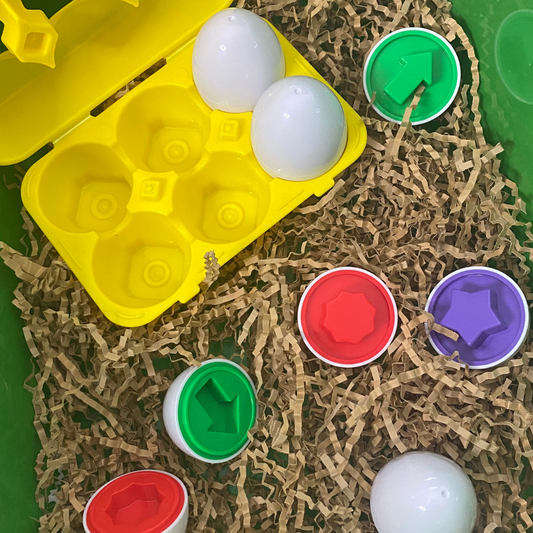 perfect color sorter for toddlers with 6 different shapes and 6 different colors Fun Learn Grow Co.