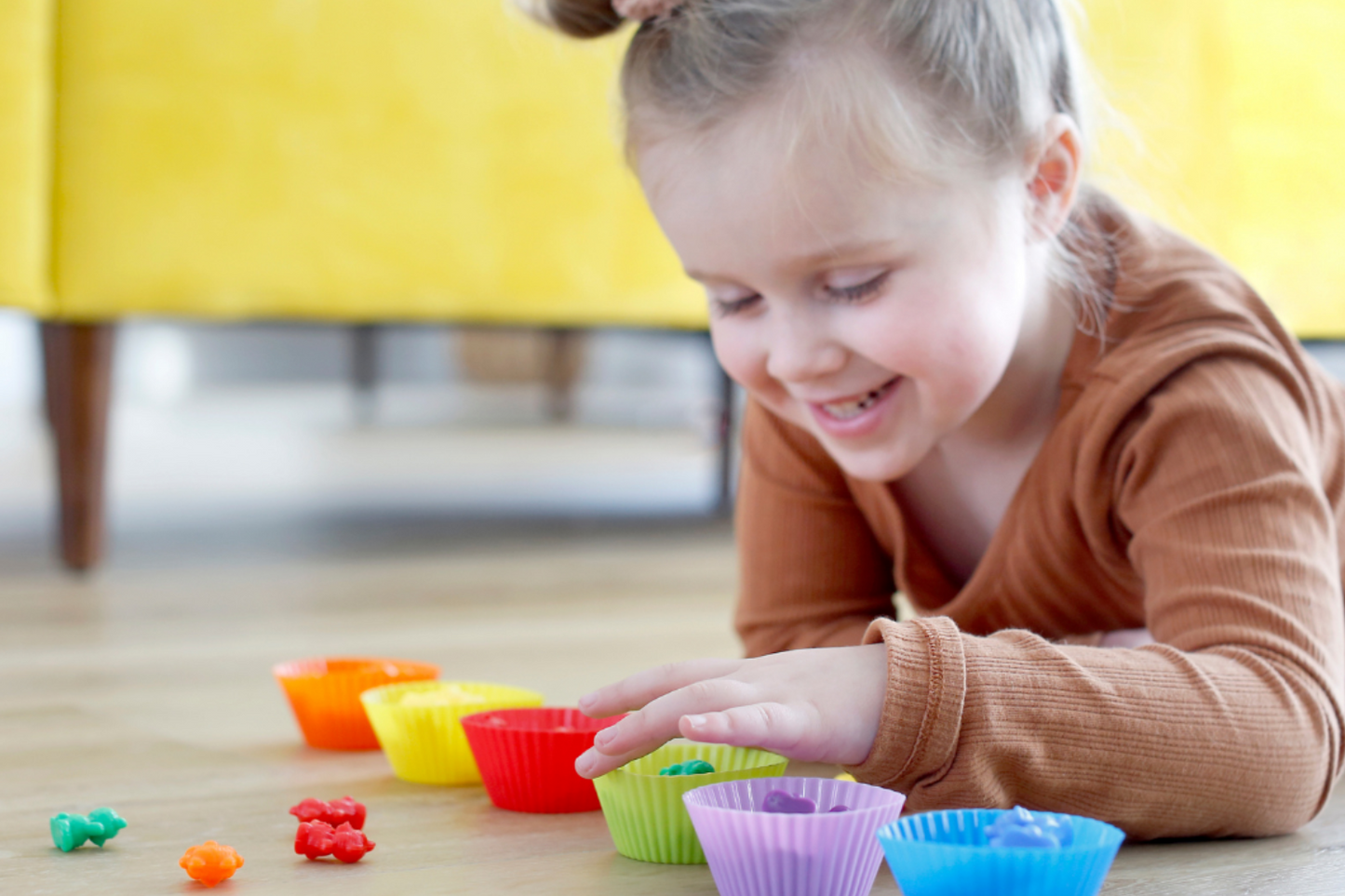 build confidence with your young learner with our rainbow counting bears Fun Learn Grow Co.